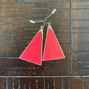 BaubleBar pink and gold earrings